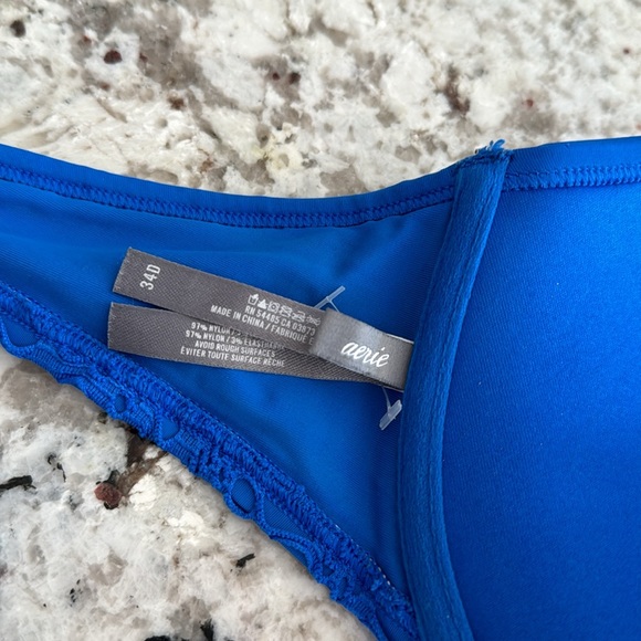 Aerie bikini top; crochet style, underwire push up 34D - Picture 7 of 7